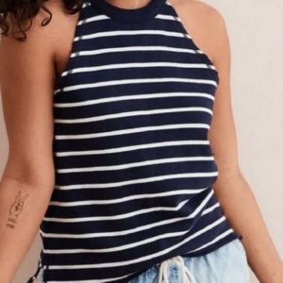 𝅺Aerie Striped High Neck Sweater - NWOT! - Picture 1 of 11